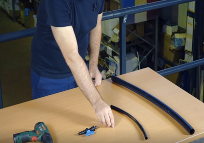 Montarea robinetilor pe banda de picurare